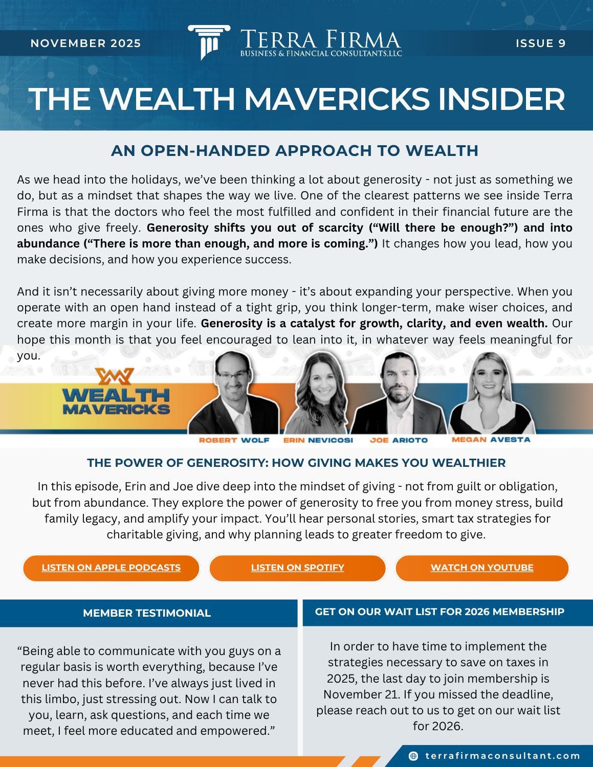 Read more about the article An Open-Handed Approach to Wealth